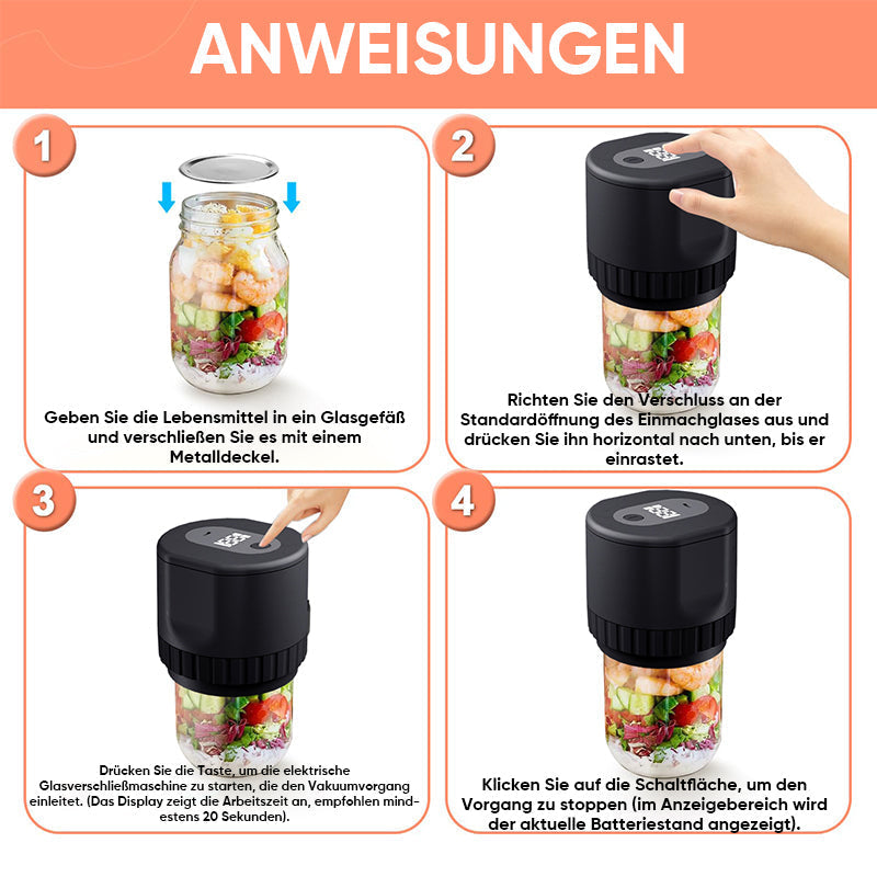 Electric Vacuum Sealer for Mason Jars | Stornfield