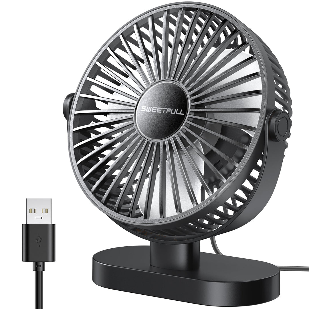 6.5 Inch USB Small Desk Fan for Home Office Car Outdoor Travel | Stornfield