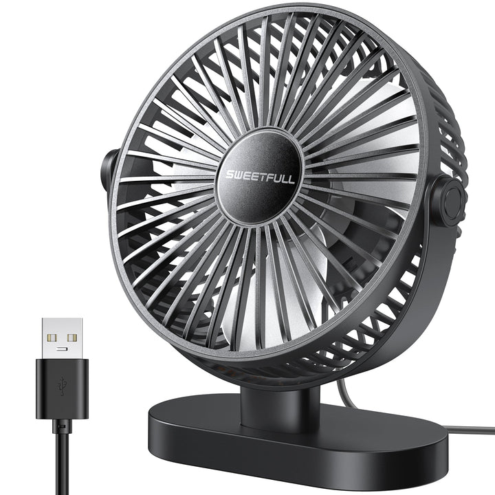 6.5 Inch USB Small Desk Fan for Home Office Car Outdoor Travel | Stornfield
