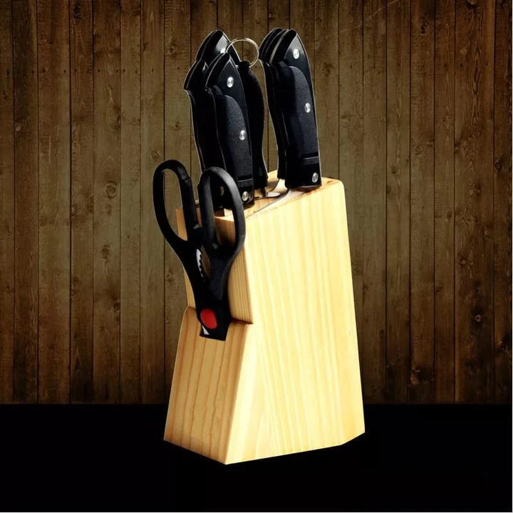 7-Piece Knife Set with Stornfield Wooden Stand