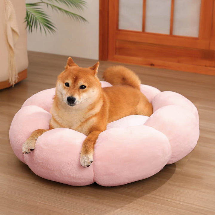 Stornfield | Flower Heat Washable Decorative Dog and Cat Bed with Full Support