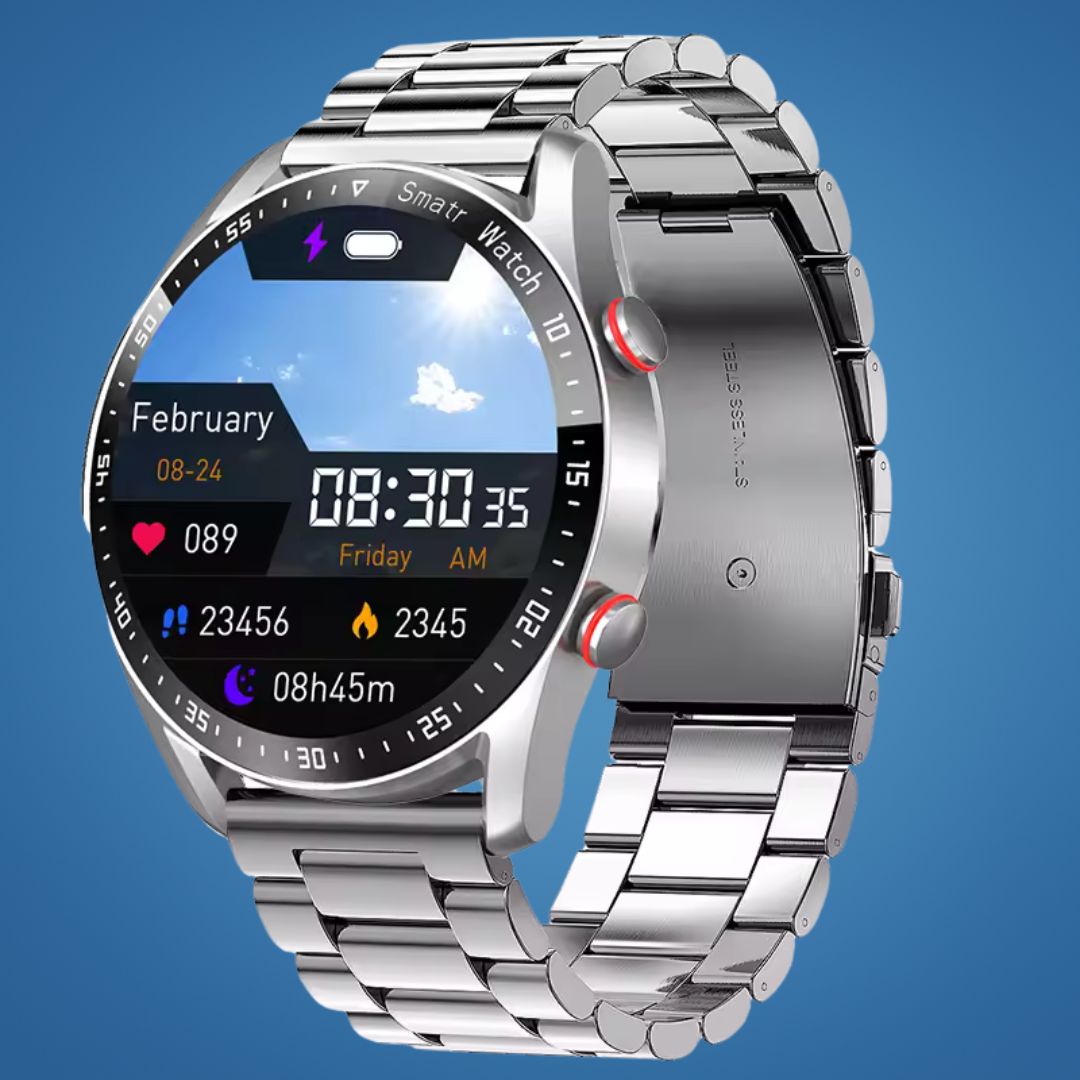 FitTrack | Non-Invasive Smart Fitness Watch - Activity Tracking - Heart Rate - Sleep - Training - GPS Notifications - Water-Resistant Stornfield