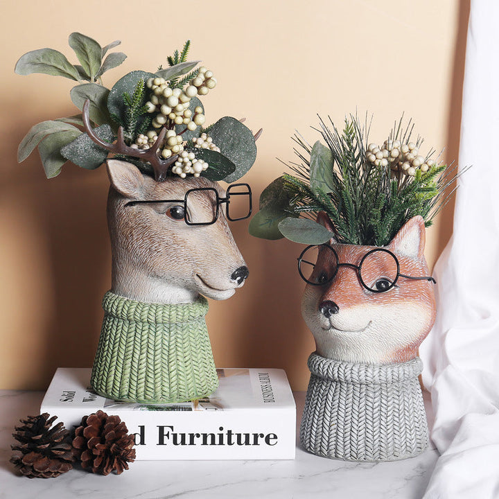 Resin Animal Flower Pot | Stornfield