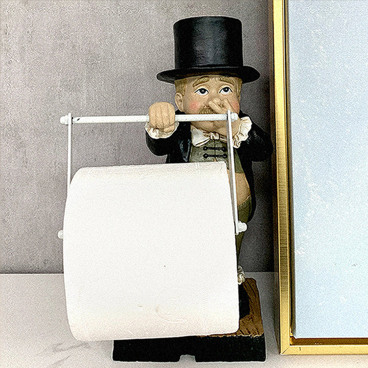 Gentleman Paper Towel Holder Decoration | Stornfield