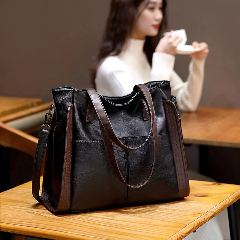 Women's tote bag made of soft leather with large capacity | Stornfield