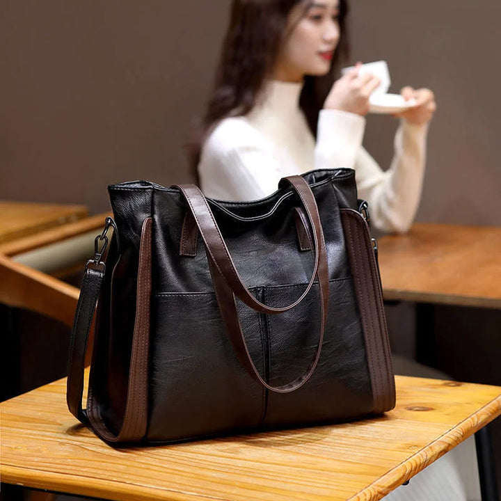 Women's tote bag made of soft leather with large capacity | Stornfield
