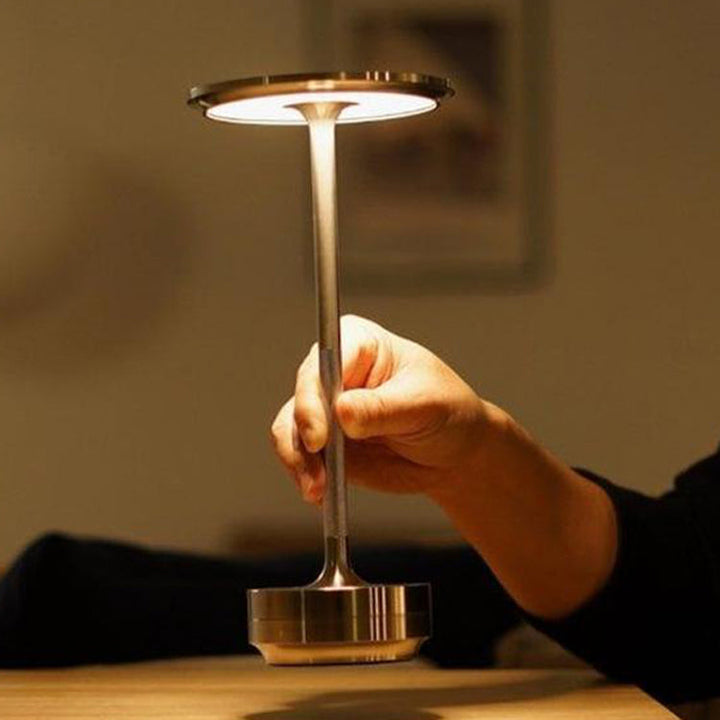 Aluminum Rechargeable Touch Dimmer Table Lamp | Stornfield