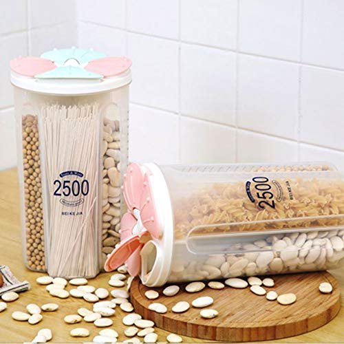 4 Grid Food Cereal Container Jar 2500ml Stornfield