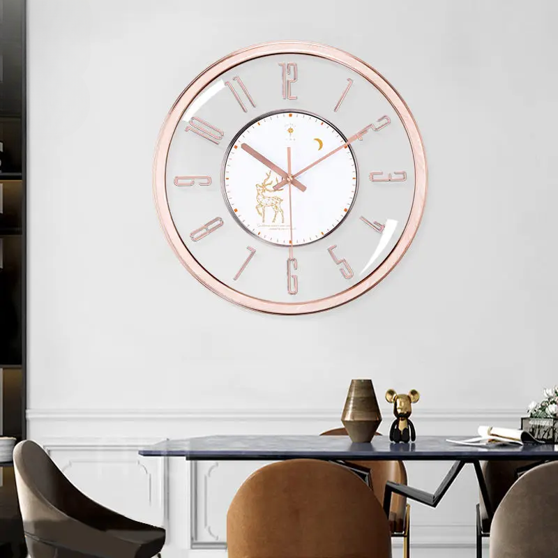 Luxurious silent wall clock – Modern design with large dial for living room | Stornfield