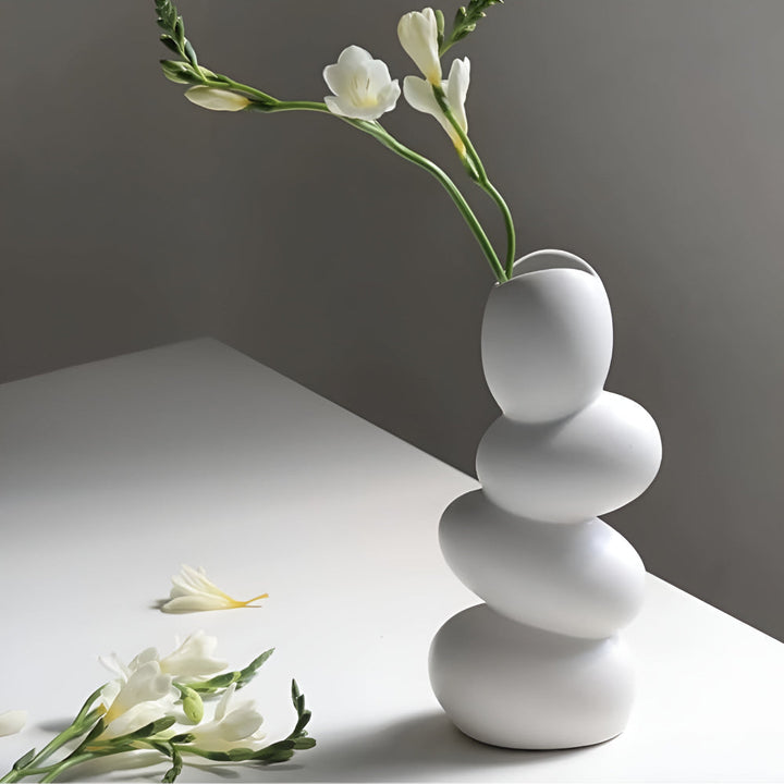 Large modern decorative egg-shaped bowl