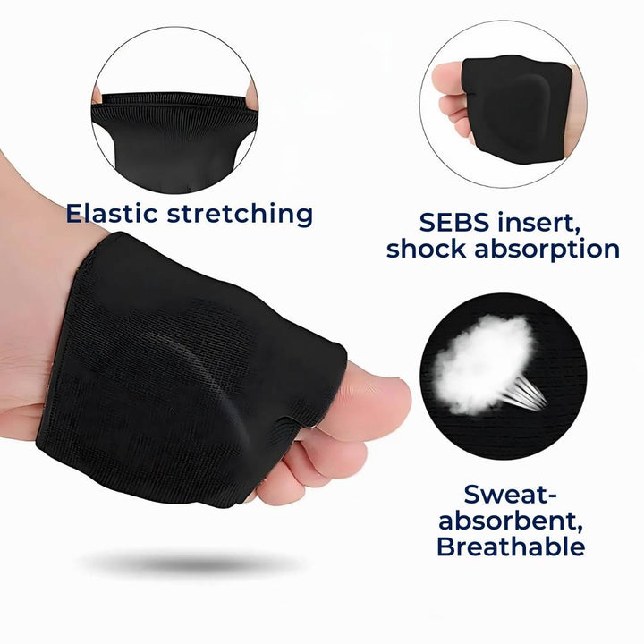 CushionFlex Forefoot Protection | Silicone Gel Cushion - Absorbs Shock on Foot - Pain Relief - for Metatarsalgia - Daily Comfort Stornfield