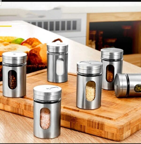 Stornfield Stainless Steel Spice Jar with Rotate Cover