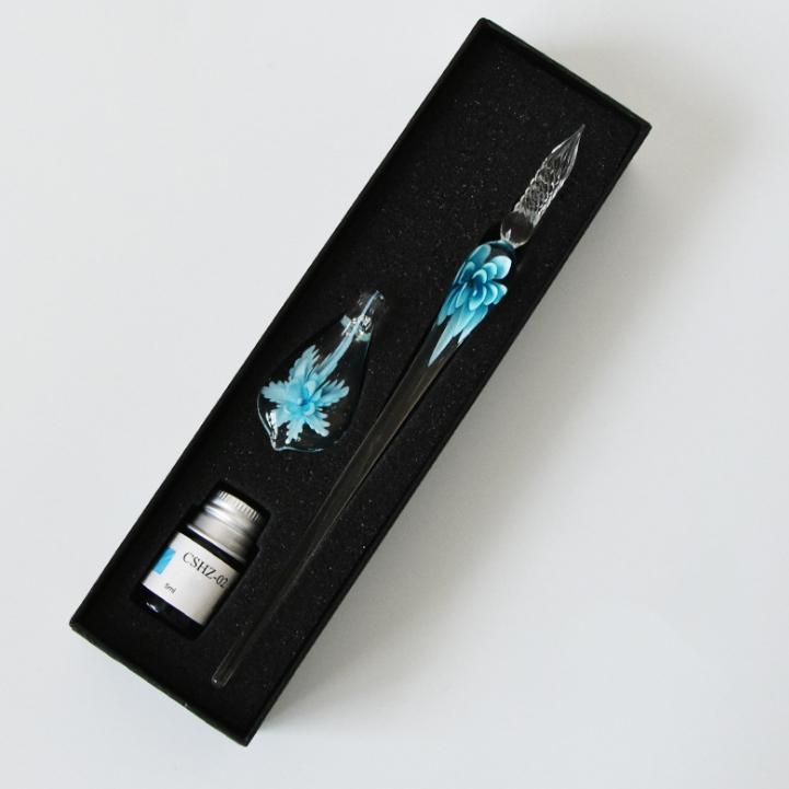 Stornfield | Glass Calligraphy Pen Set with Ink and Pen Holder