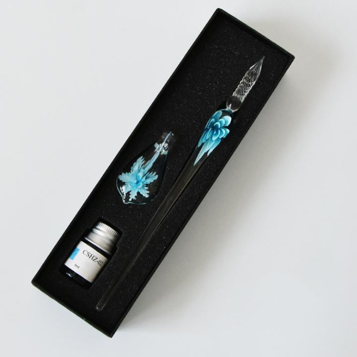 Stornfield | Glass Calligraphy Pen Set with Ink and Pen Holder