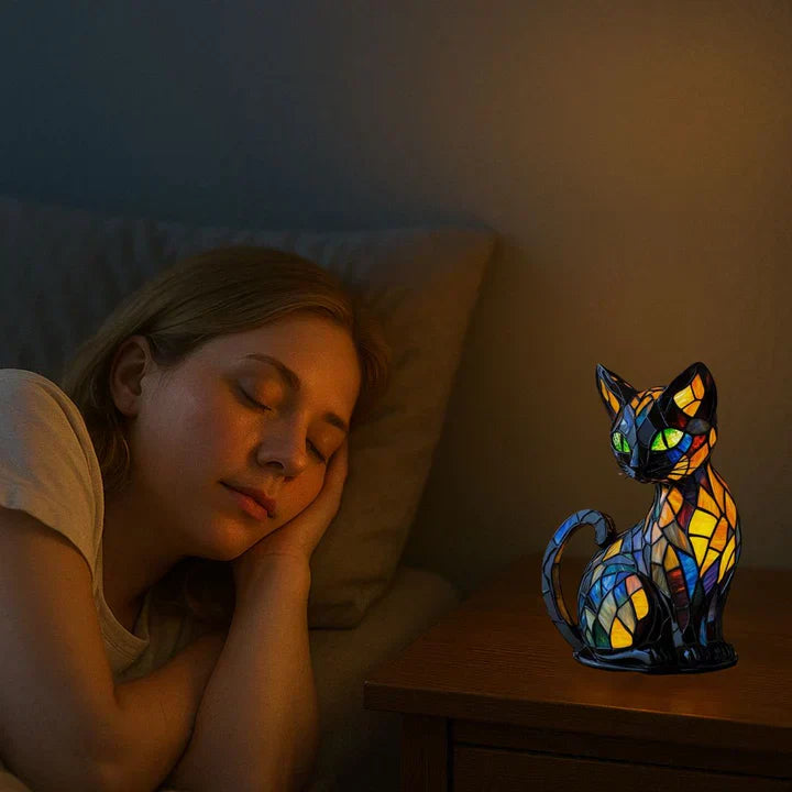Lumikat Handmade Glowing Cat Lamp – Atmospheric Lighting and Gift | Stornfield