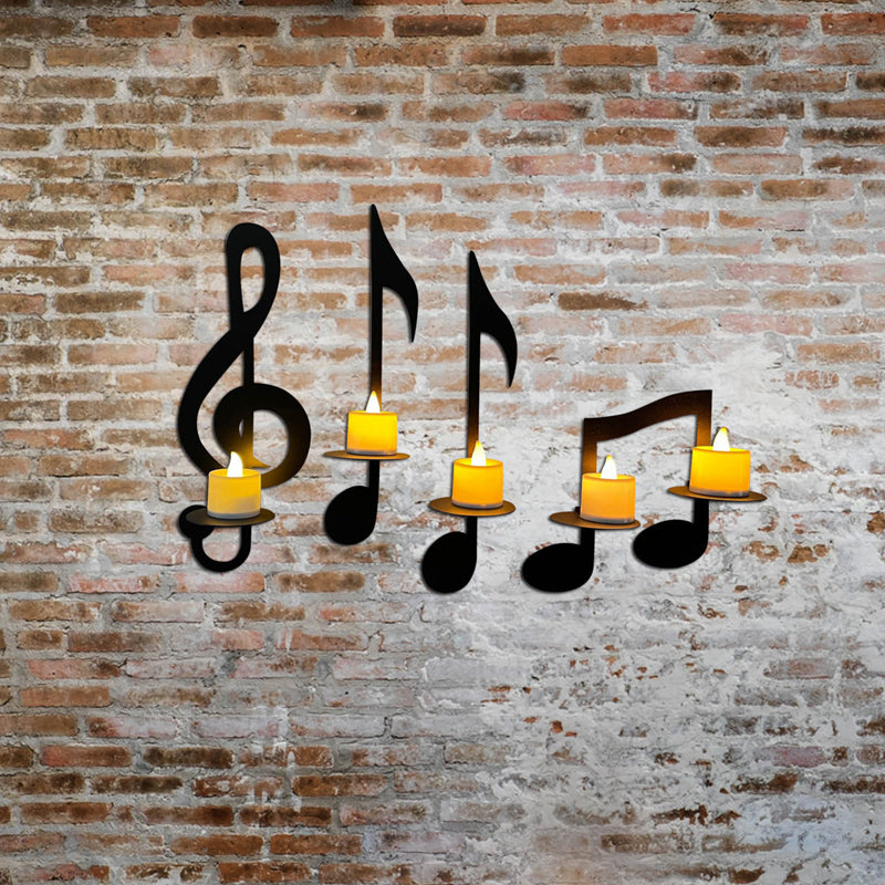 Black Music Note Wall Light Stornfield