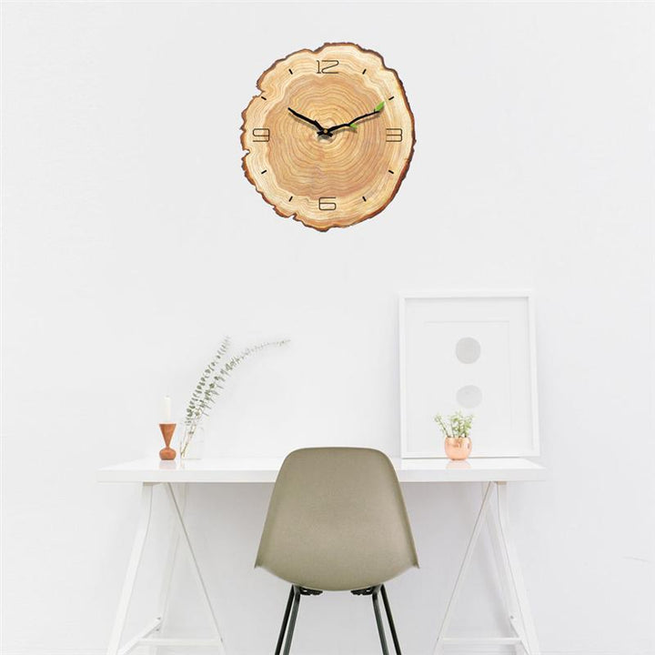 Stornfield | Wall clock with wooden rings