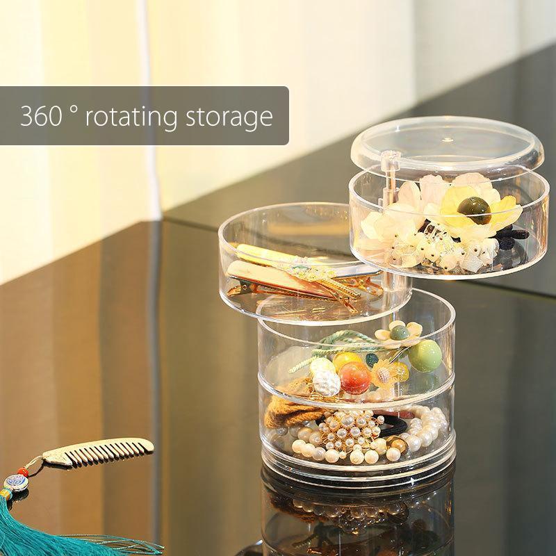 Transparent rotating storage box | Stornfield
