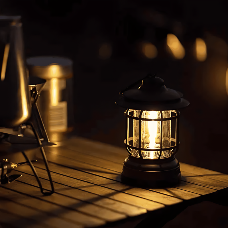Retro-Style Smart Portable Lamp for Indoor & Outdoor Use Charm | Stornfield