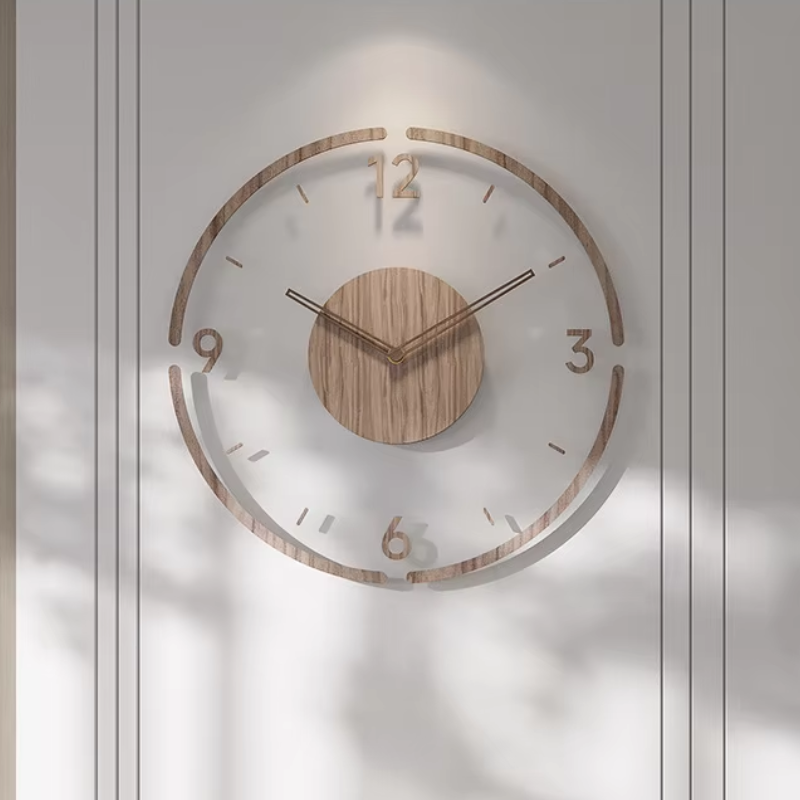 Transparent Wooden Wall Clock | Stornfield