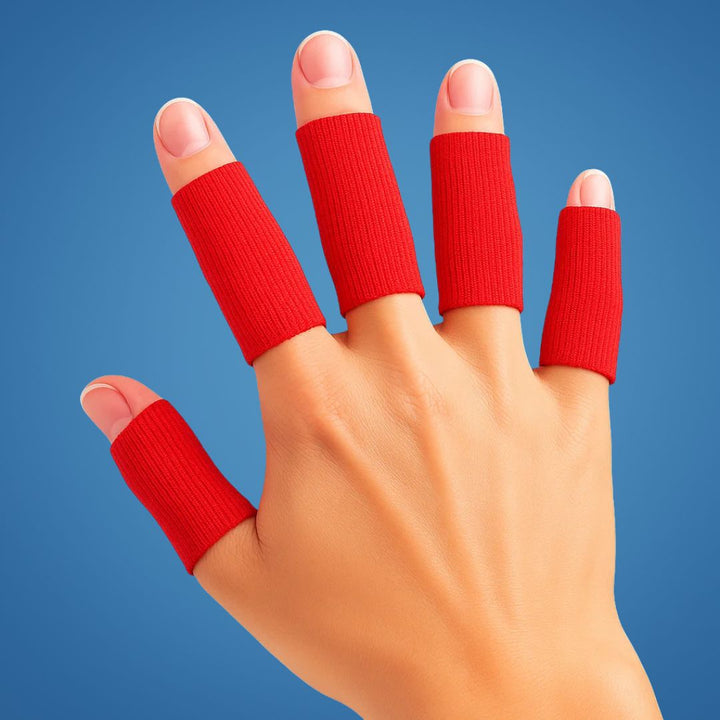 FlexiGuard | Finger Sleeves – Injury Prevention – Breathable, Comfortable Fit - Holds Injuries and Bandages in Place – Sports and Everyday Comfort Stornfield