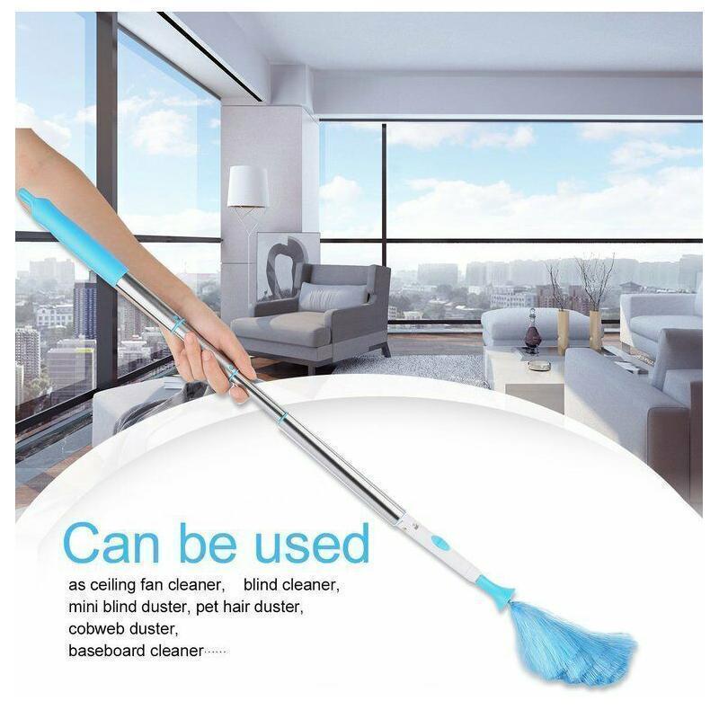 360° Rotatable Electric Spin Duster Motorized Dust Wand with 2 Brushes | Stornfield
