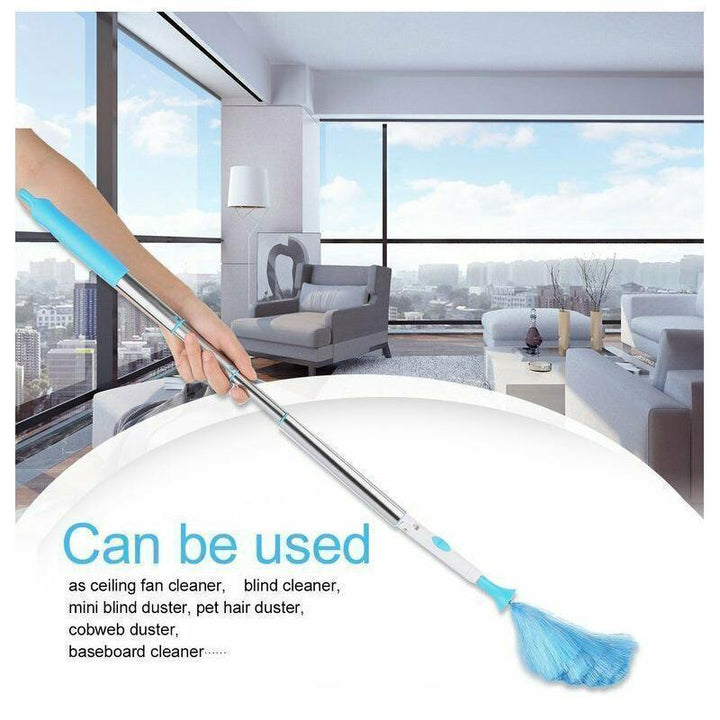 360° Rotatable Electric Spin Duster Motorized Dust Wand with 2 Brushes | Stornfield