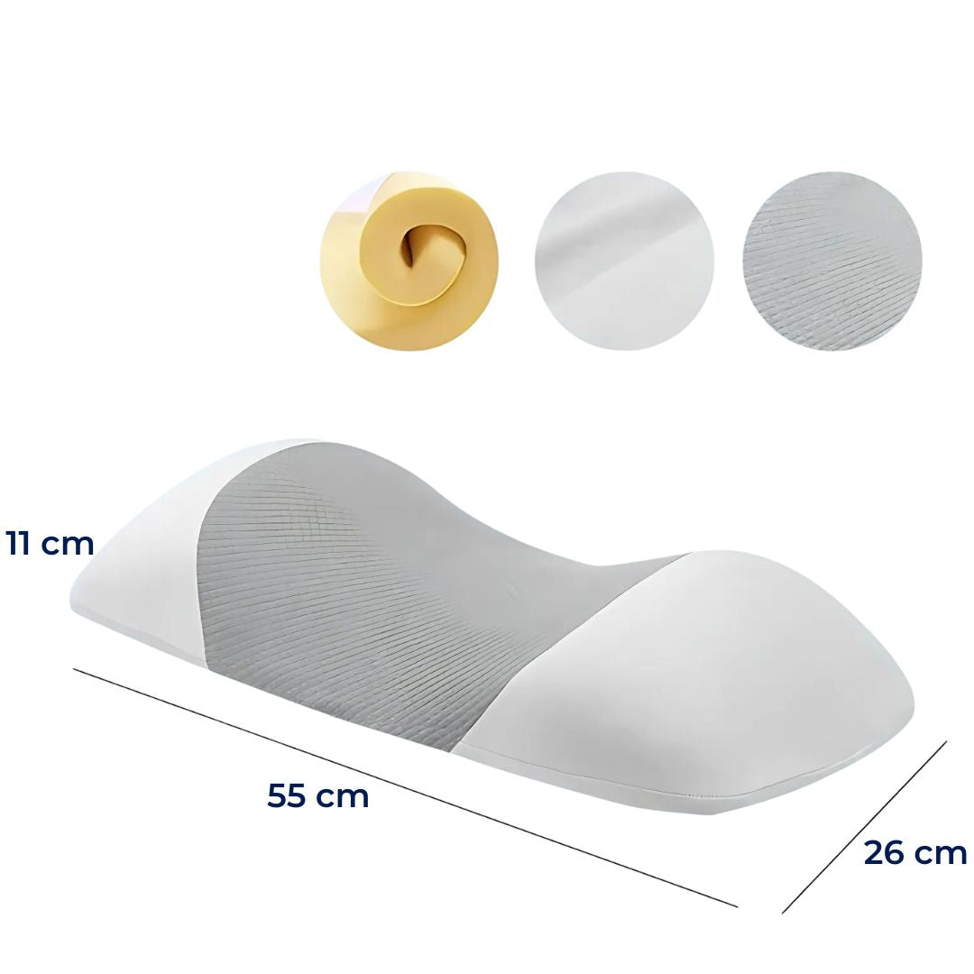 SpineEase | Lumbar Support Memory Cushion – Back Pain Relief – Breathable Cover – Ergonomic Sleep Aid Stornfield