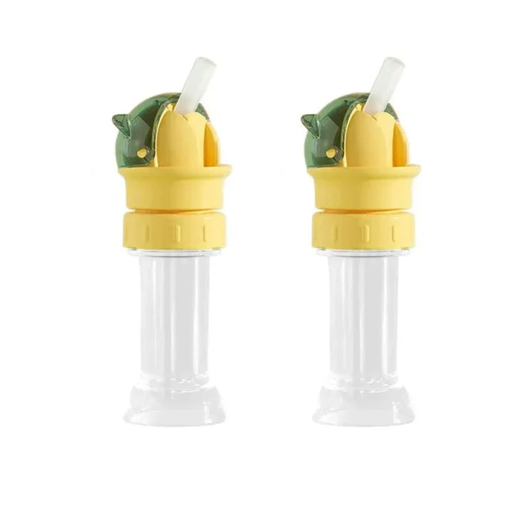 Reusable drinking bottle for children with straw lid | Stornfield