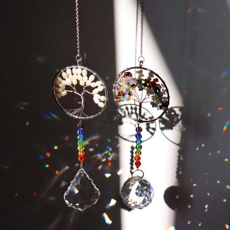 Crystal Wind Chime Tree Of Life Suncatcher | Stornfield