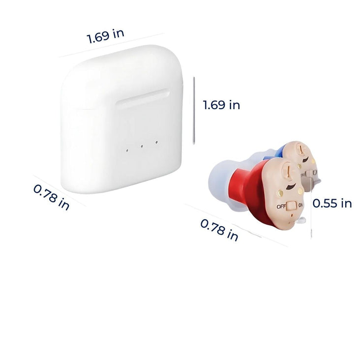 SilentWave | Rechargeable Invisible Hearing Aids - Amplify Sound - Improve Speech Clarity - Discrete Design Stornfield