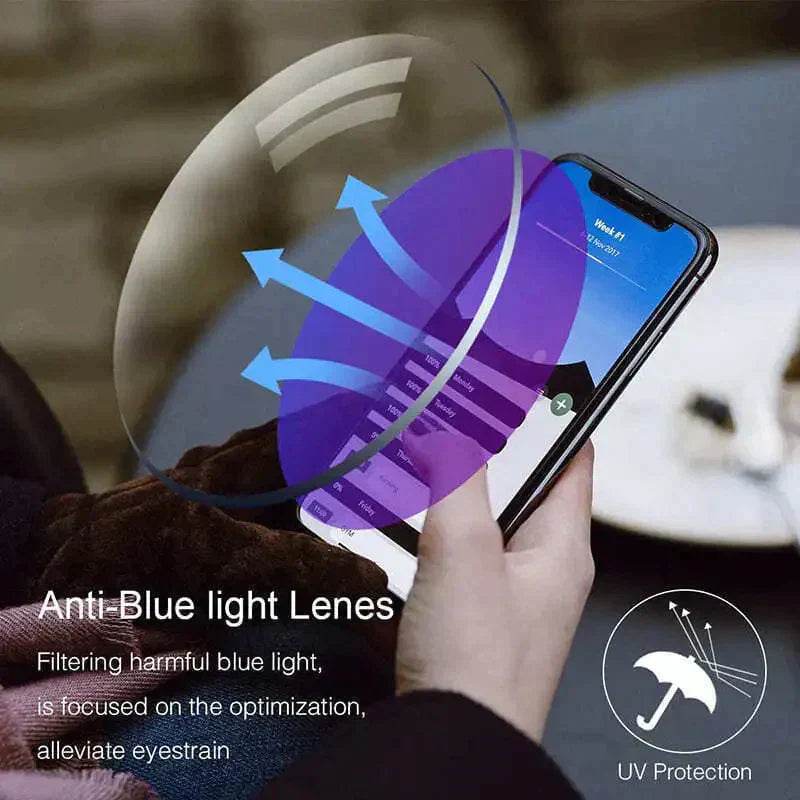 Stornfield | Sapphire High Hardness Anti-Blue Light Wide and Near Reading Glasses Sunglasses