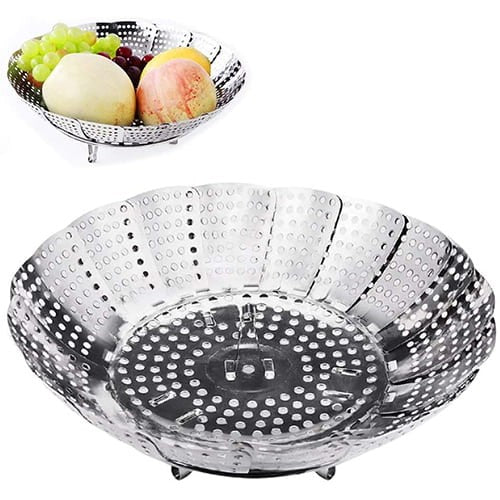 Folding Mesh Steamer Basket Steel Stornfield