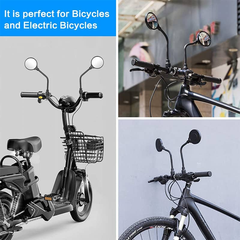 FlexiView bicycle mirror with long bracket | Stornfield