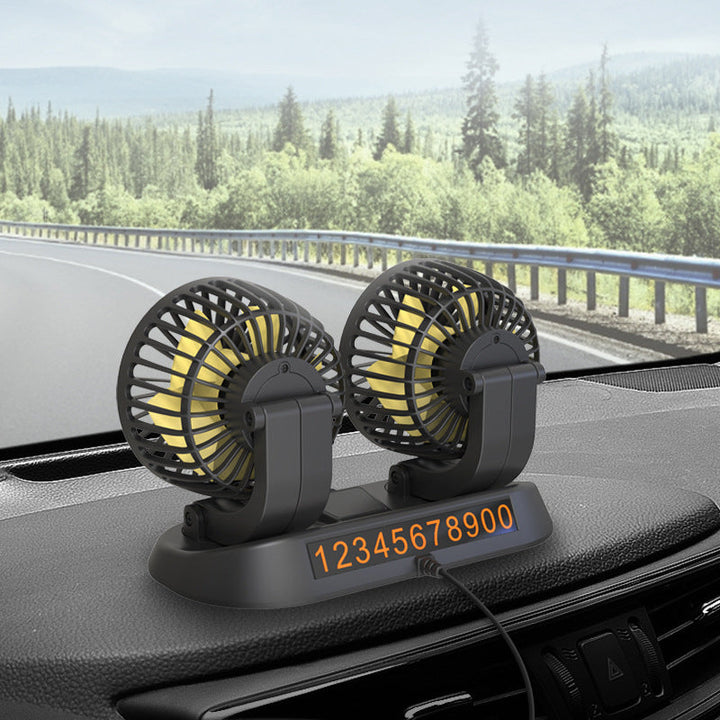 Double head car cooling air circulation fan | Stornfield