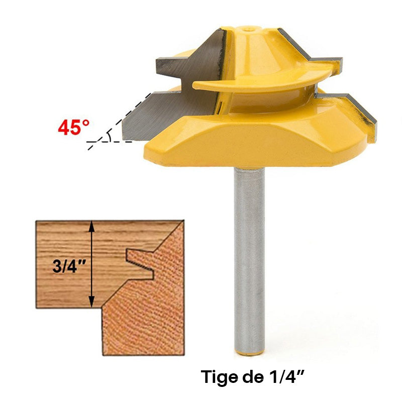 Lockable 45° bevel router bit | Stornfield