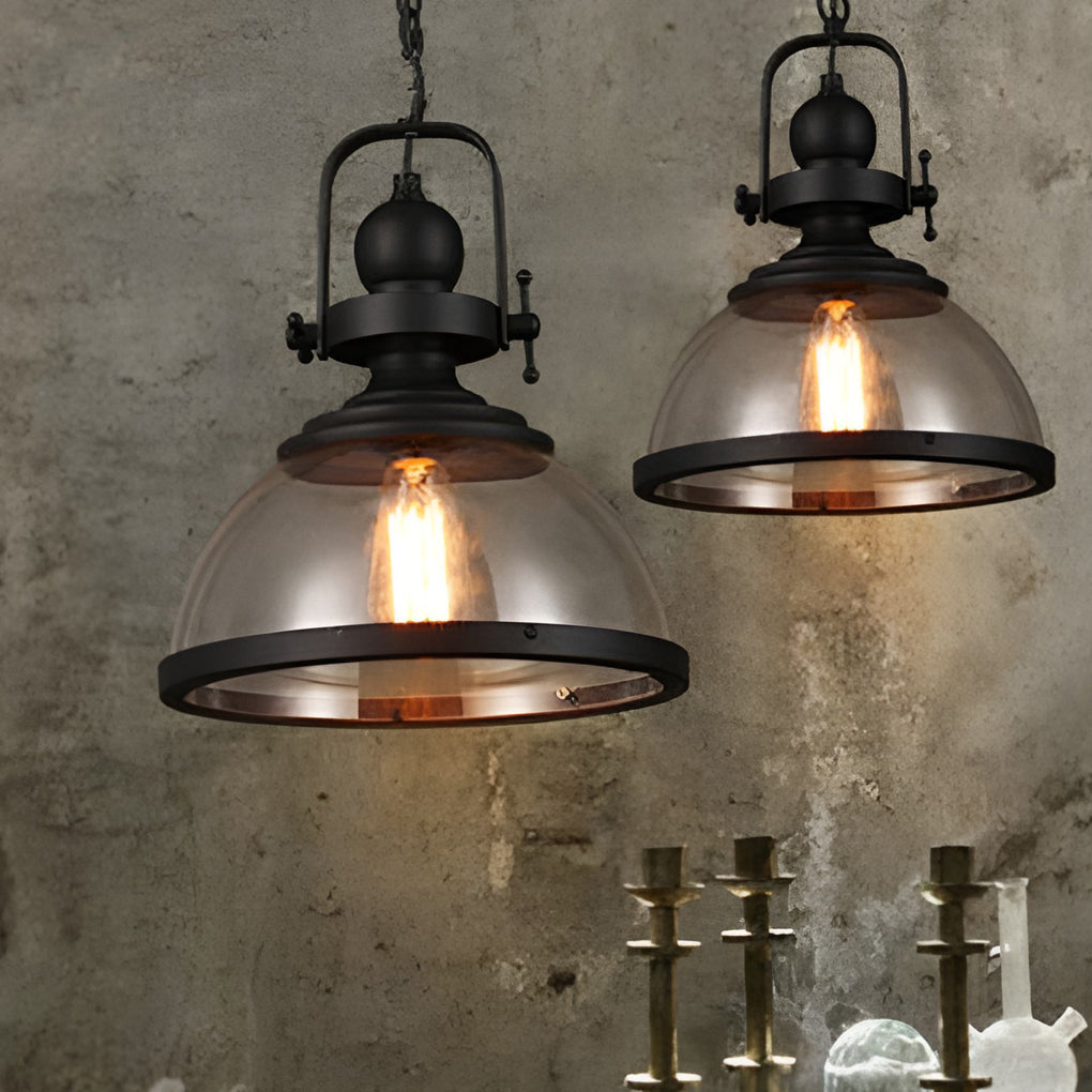 Stornfield | Industrial Retro Iron Antique Glass Chandelier for Ceiling