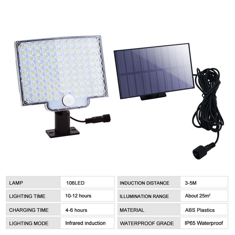 Stornfield | 106 LED Outdoor Solar Light with Motion Sensor