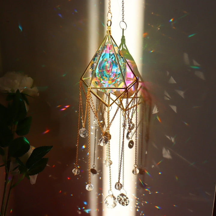 Stornfield | LumiChime Crystal Wind Chime | Harmonious Sounds | Garden and Indoor Decor | Sparkling Design