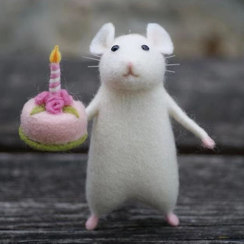 Felt Mouse and Pumpkin Ornament | Stornfield