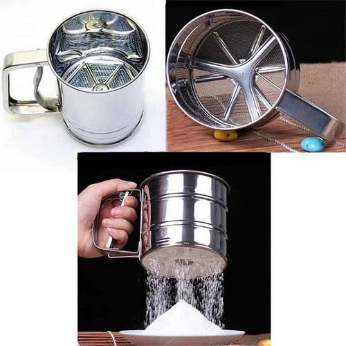 Flour Filter Stainless Steel - With Handle & Smooth Filter Stornfield