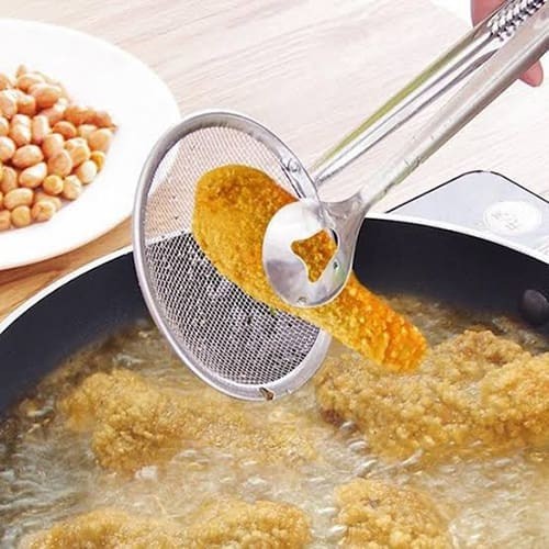 Frying Tong With Strainer Stainless Steel Stornfield