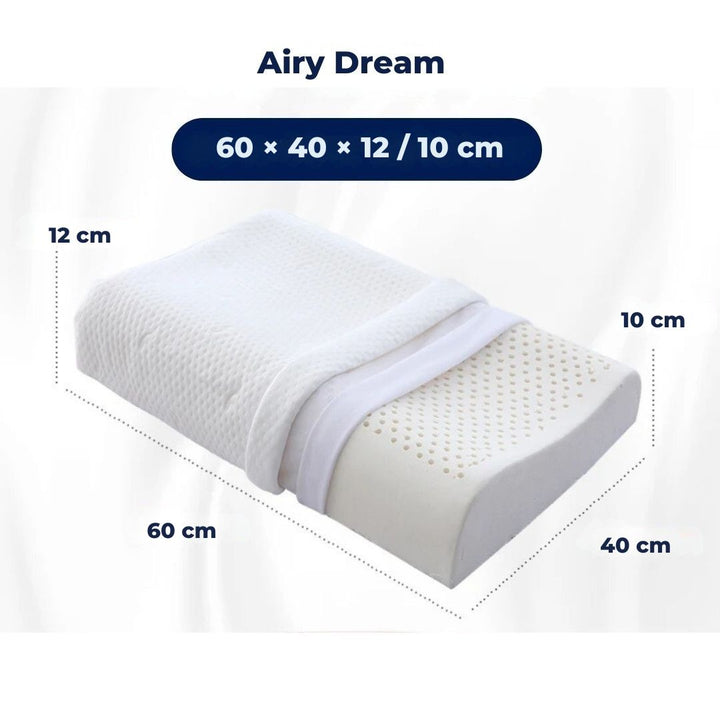 EcoNeck Comfort | 100% Natural Latex Orthopedic Pillow - for Neck Pain - Comfortable and Supportive Pillow - Better Sleep - Stornfield Wellness