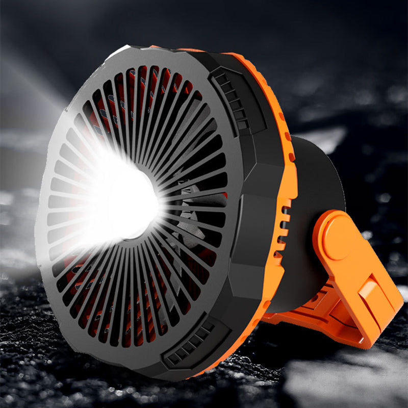 Portable camping fan with LED light | Stornfield