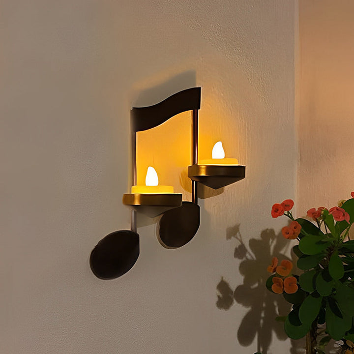 Black Music Note Wall Light Stornfield