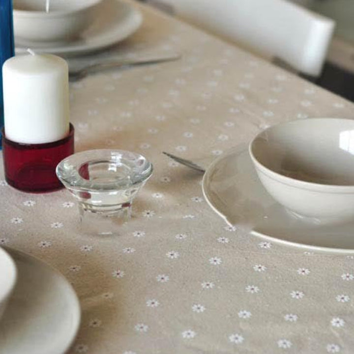 Stornfield | Daisy Print Cotton Linen Tablecloth