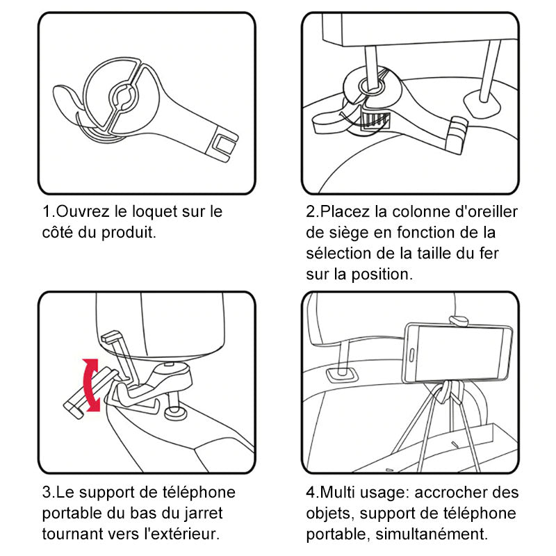 Car Hook for Headrest Support | Stornfield