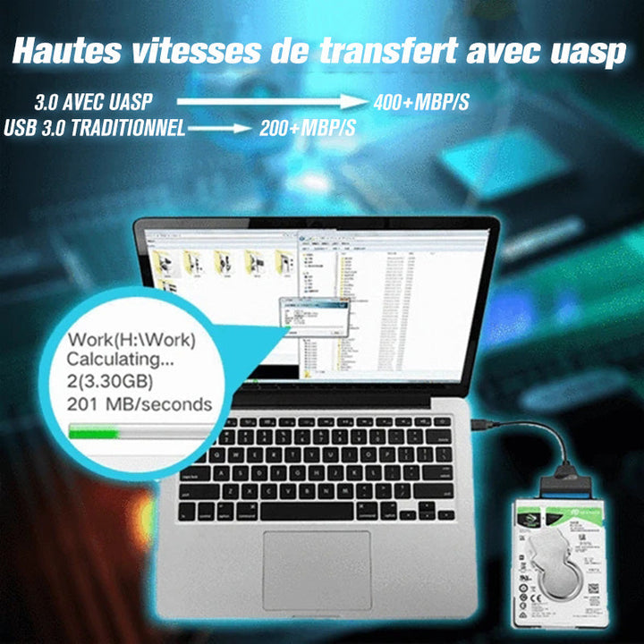 USB 3.0 to SATA III Hard Drive Adapter | Stornfield