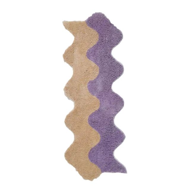 Stornfield | Abstract Colour Block Rug in Cotton-Police
