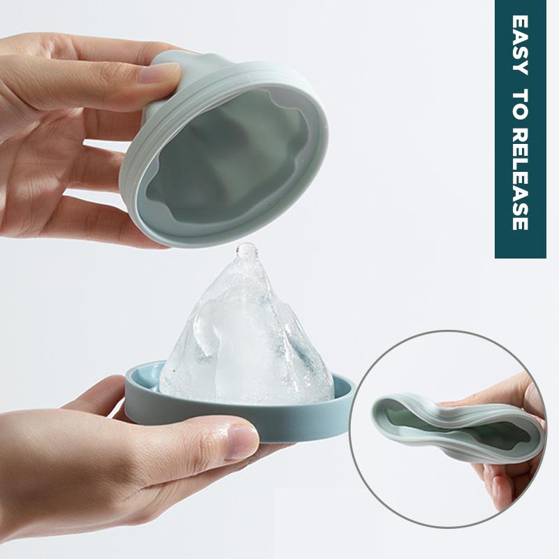 Reusable Silicone Snow Mountain Iceberg Ice Cube Mold with Lid | Stornfield